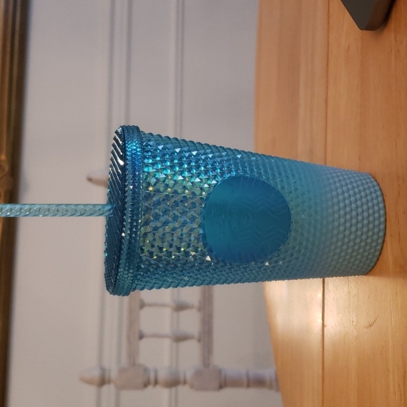 Starbucks Other - Starbucks bling blue aqua ombre tumbler
